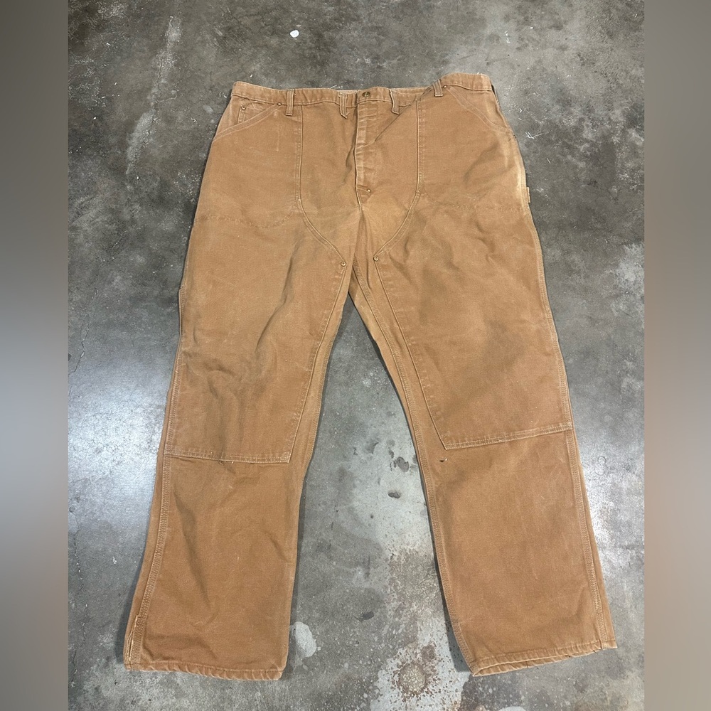 Vintage Carhartt talon work pants double knee mens size 48x32